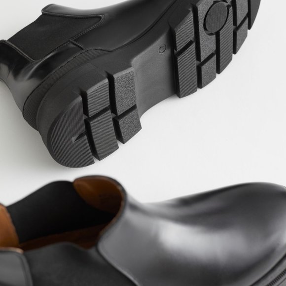 & Other Stories Chunky Leather Chelsea Boots - Picture 6 of 9